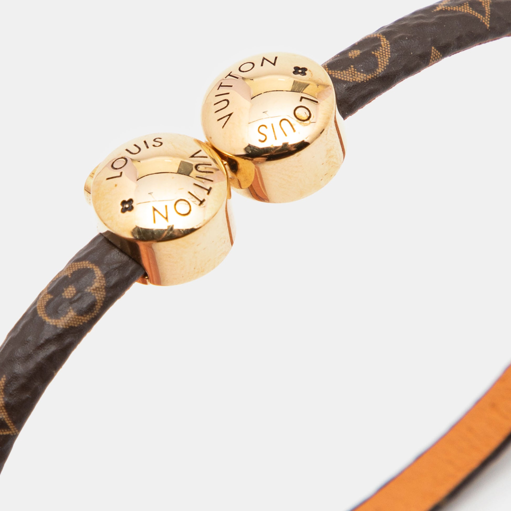Louis Vuitton Historic mini monogram bracelet (M6407F, M6407E, M6042E,  M6042G, M6042F, M6689E, M6689F)