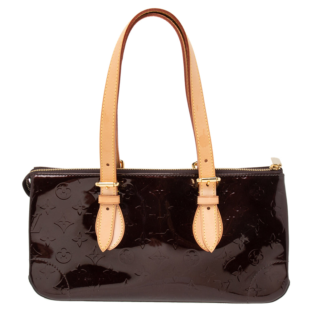 Louis Vuitton Amarante Monogram Vernis Avalon PM Shoulder Bag