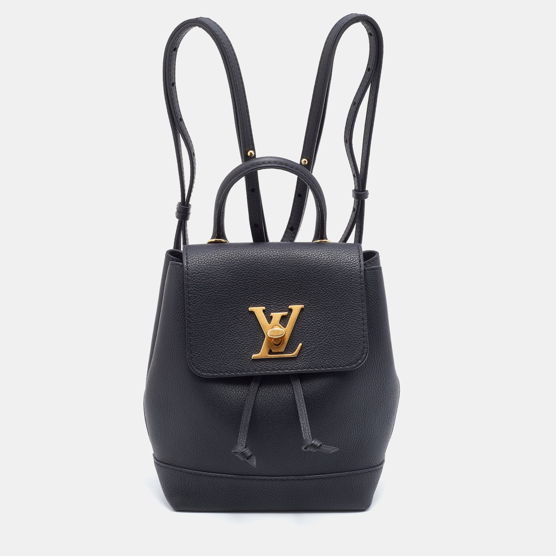 Louis Vuitton Lockme Backpack Leather Mini Black 451782