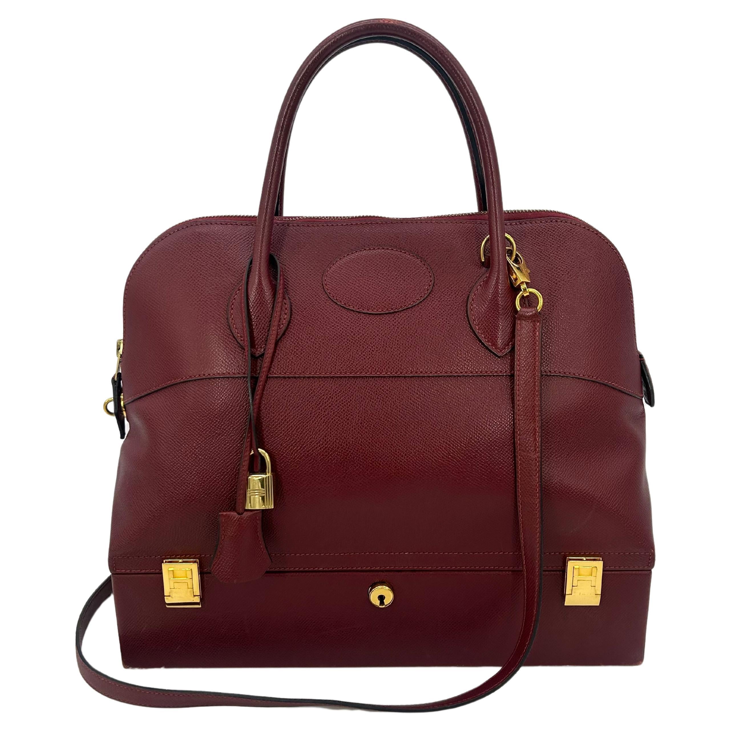 Rouge Epsom Leather Macpherson Bag C1990s