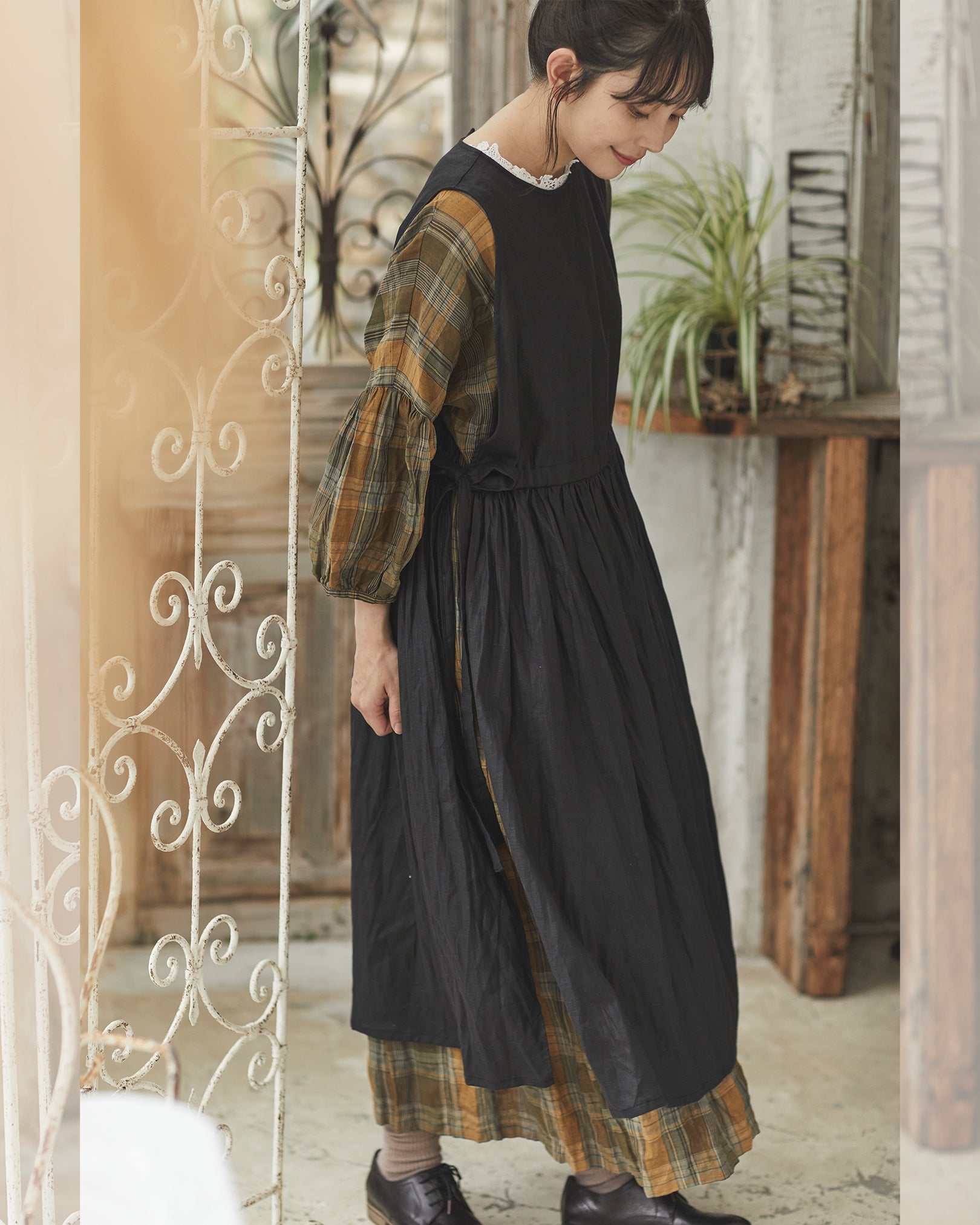 送料無料（沖縄配送） THE BARNNET apron dress エプロン ワンピース