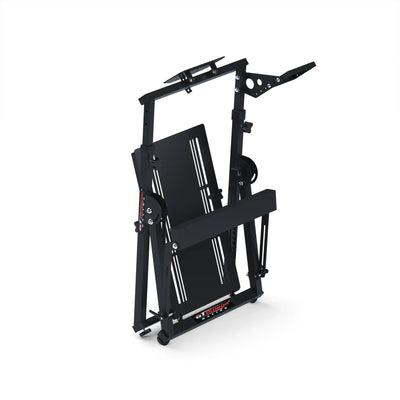 Apex Chair Link connected to Apex Steering Wheel while folded for storage