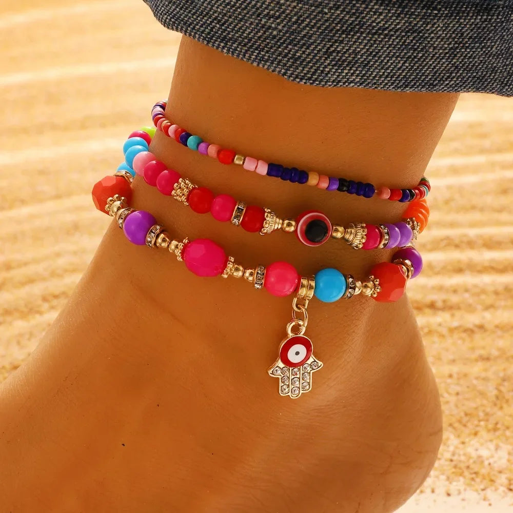 Evil Eye Set Anklet