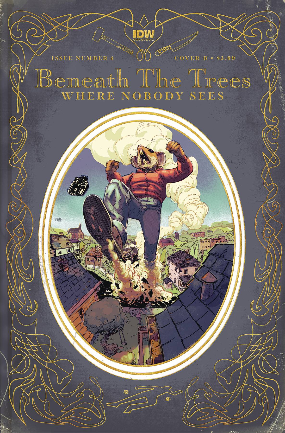 BENEATH TREES WHERE NOBODY SEES #4 COVER B
