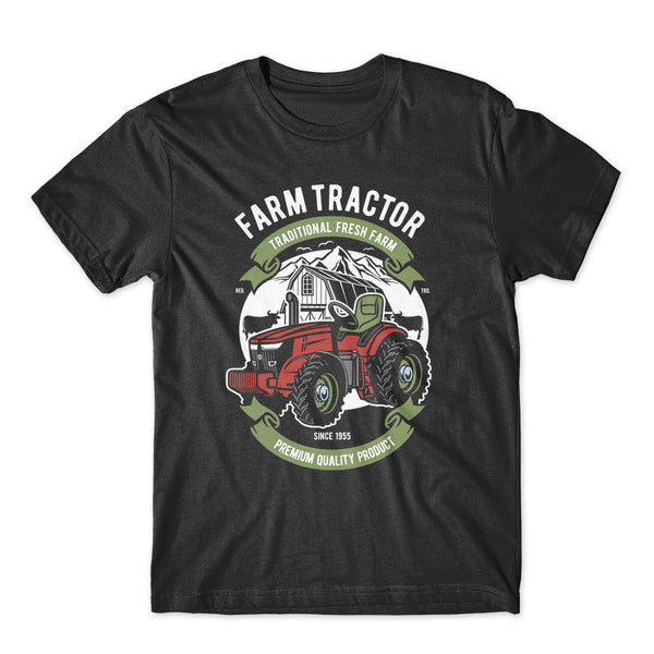 Traditional Farm Tractor T-Shirt 100% Cotton Premium Tee NEW – Mighty ...
