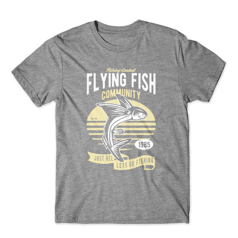 Flying Fish T-Shirt 100% Cotton Premium Tee NEW