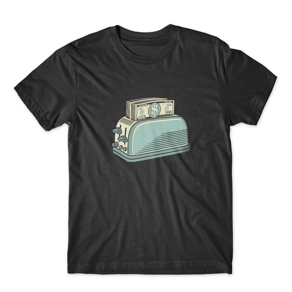 Money Toaster Dollar T-Shirt 100% Cotton Premium Tee NEW