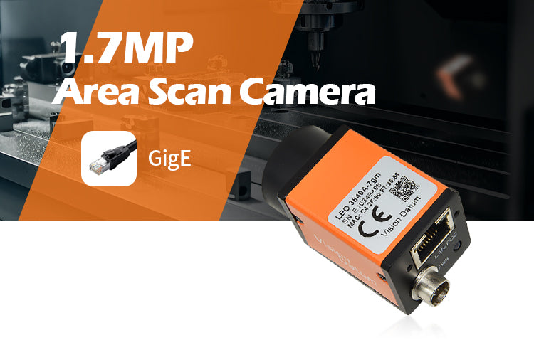 1.7 mega pixels area scan camera
