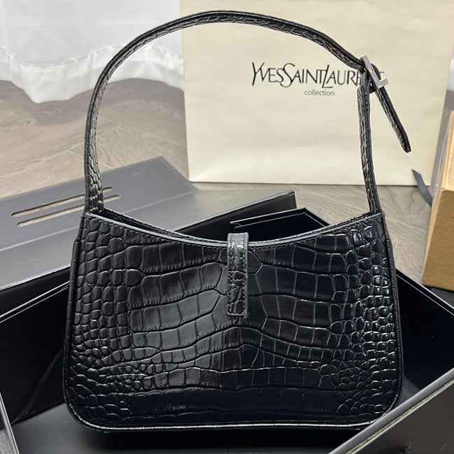 YSL Yves saint Laurent fashionable abalone pattern armpit bag handbag shoulder bag