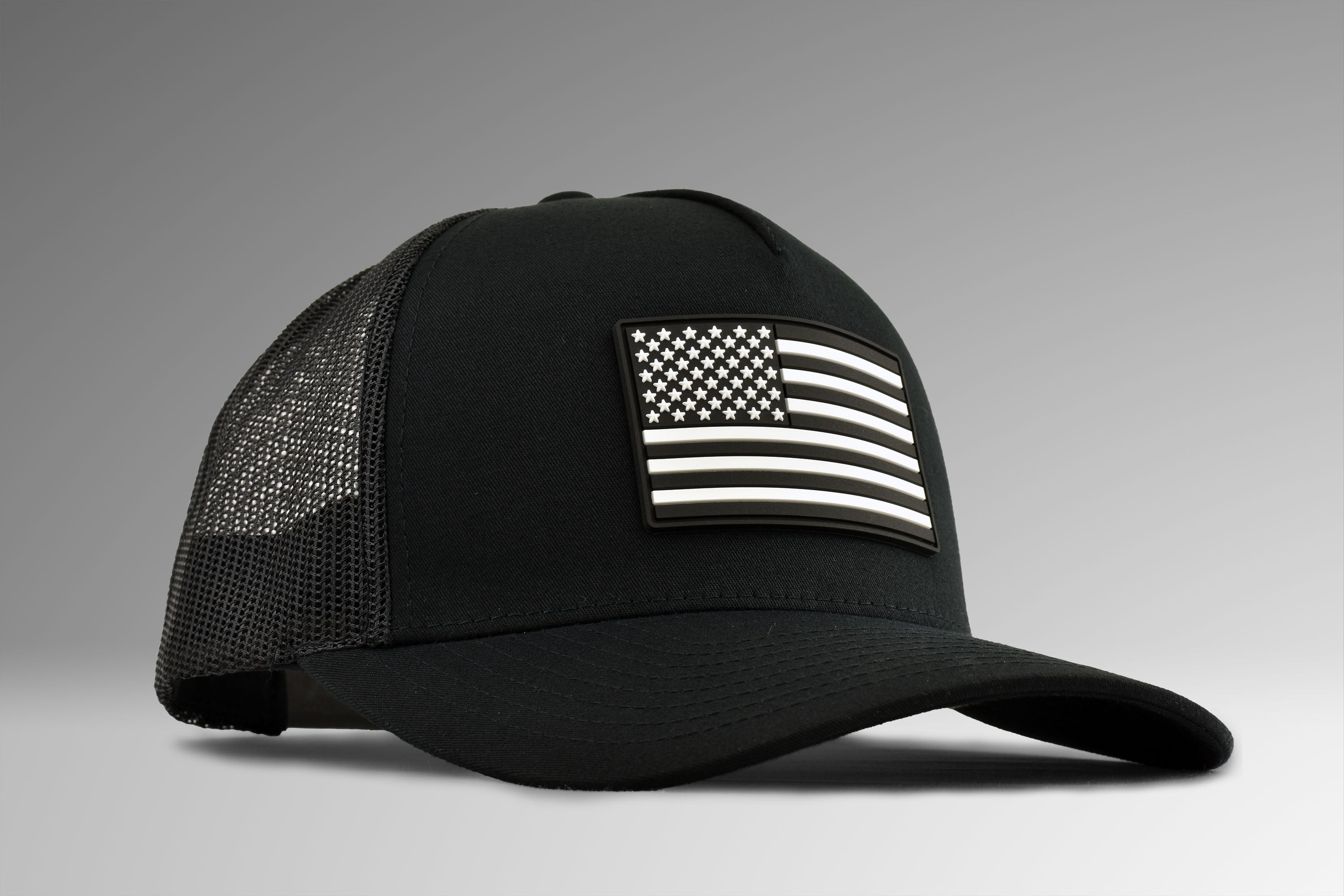 America Flag PVC Patch Hat