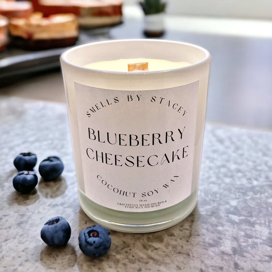 Blueberry Cheesecake Large 3-Wick Candle - Indulgent Dessert Fragrance