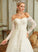 With Wedding Dresses Tulle Off-the-Shoulder Sweep Wedding Dress Paisley Ball-Gown/Princess Lace Lace Train