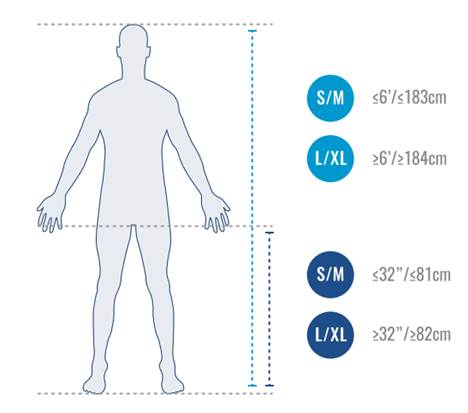Compex Ayre Size Chart