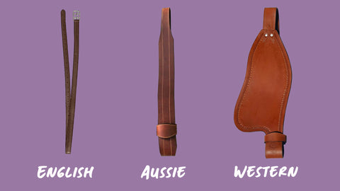 stirrup leather comparison english western australian