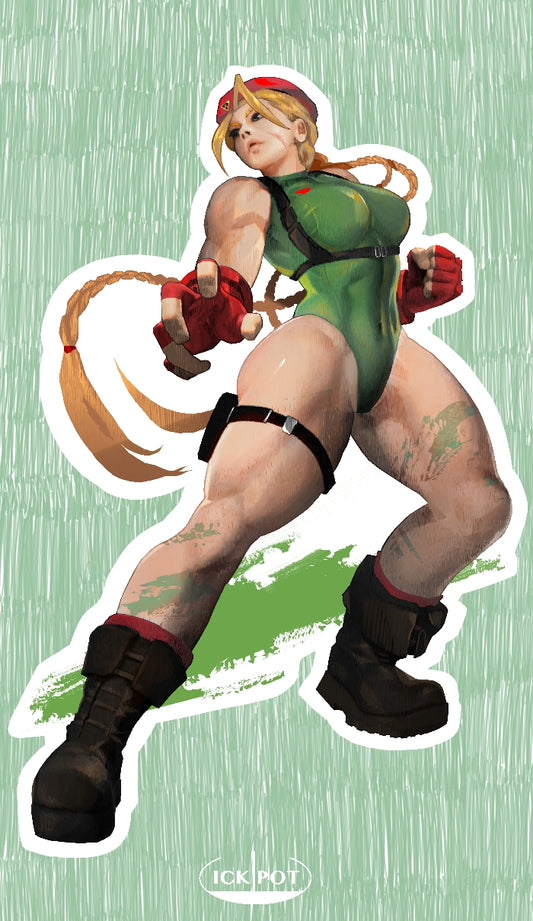 Cammy (SF6) Defeated Face Sticker