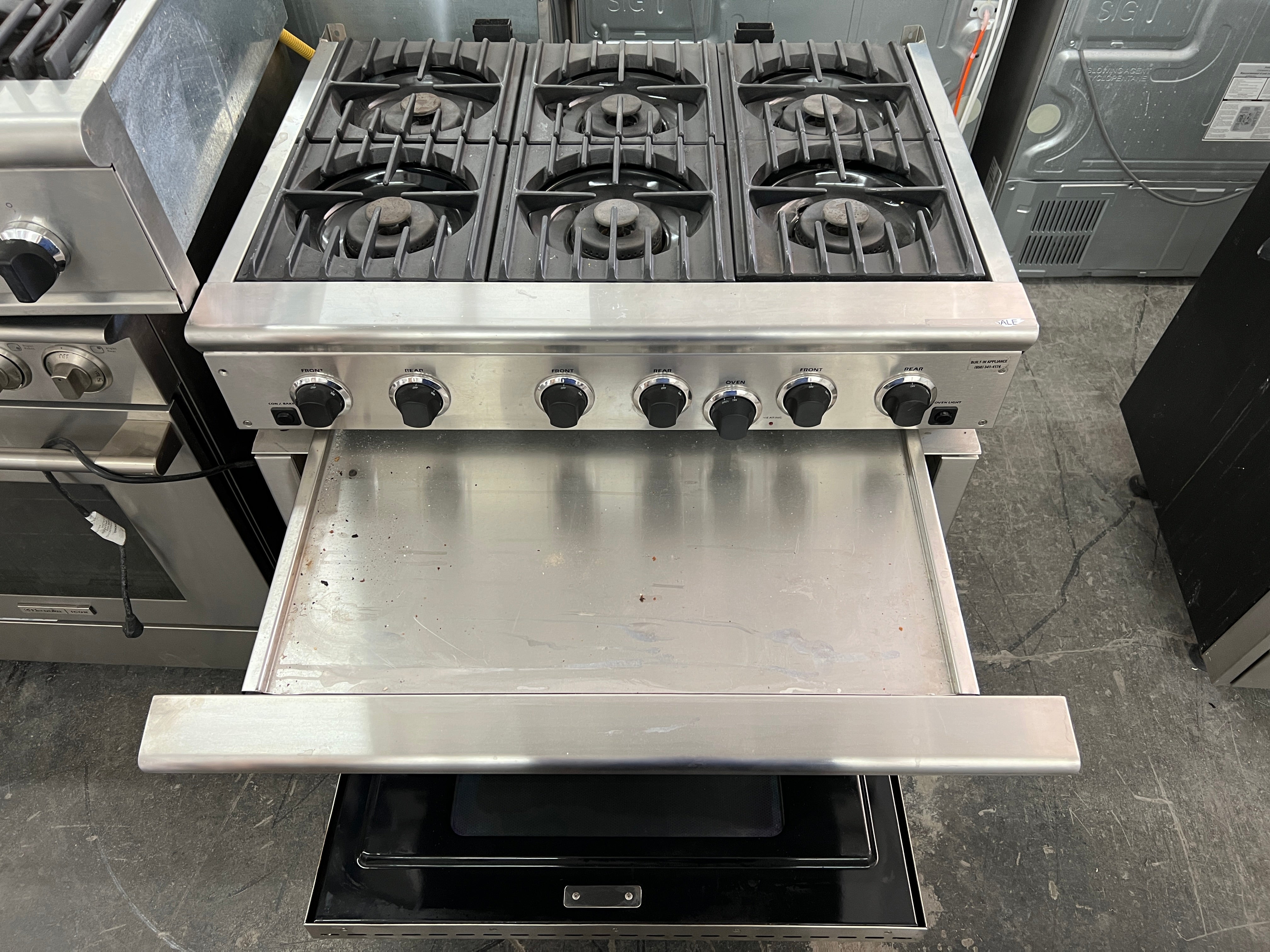 dcs 5 burner gas range