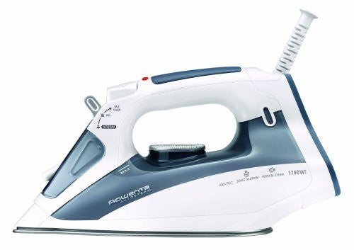 Rowenta DW4060 Auto Steam Iron 1700W with Airglide Stainless Steel Soleplate Auto-off Anti-Scale- Blue - YOUR STORE