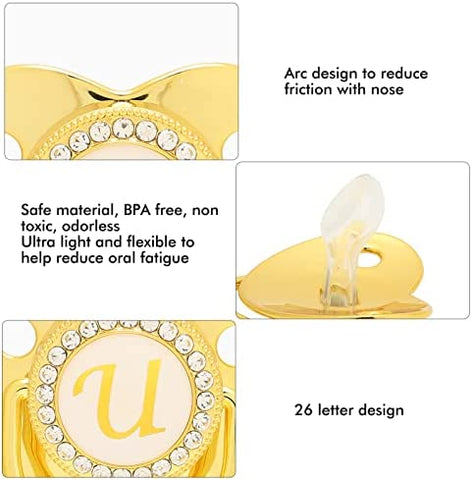 Gold Baby Pacifier | Newborn Care