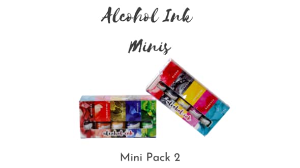 Alcohol Inks Mini Pack Of 10 Shades (Kit no2) | Reliance Fine Art |Alcohol InkPaint SetsPigments for Resin & Fluid Art