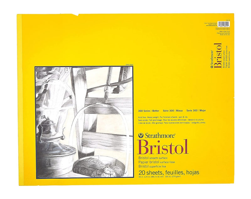 Strathmore 300 Bristol Pad Smooth Extra White A3+ 14x17 Inch (342-14) | Reliance Fine Art |Art PadsSketch Pads & Papers