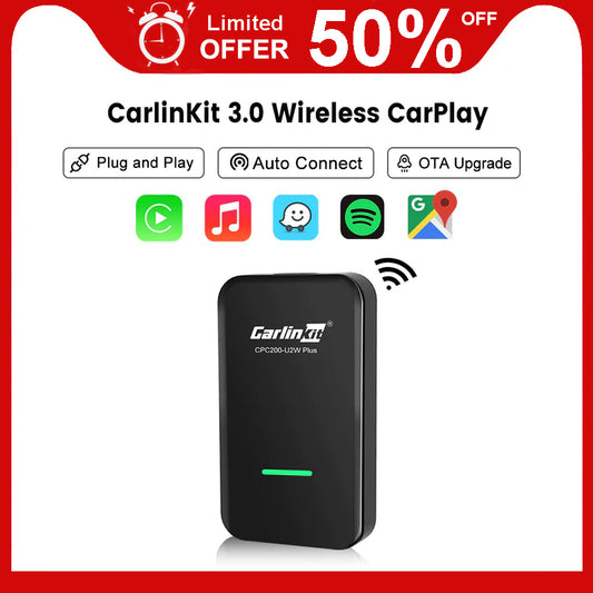  2023 Carlinkit 4.0 Adapter - Wireless CarPlay & Wireless  Android Auto for OEM Factory CarPlay Cars, Fast Connect, Plug & Play, 2 in  1 No Delay, Built in CarPlay : Electronics