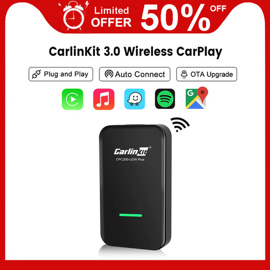 Carlinkit 4.0 CarPlay sans Fil et Android Auto 2 en 1,Convient aux Voitures  avec Fonction carplay(année de Fabrication: 2017 à 2023) 5GHz WiFi  Auto-Connect Plug and Play : : Auto et Moto