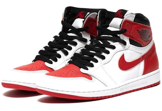 red and white nike jordan 1