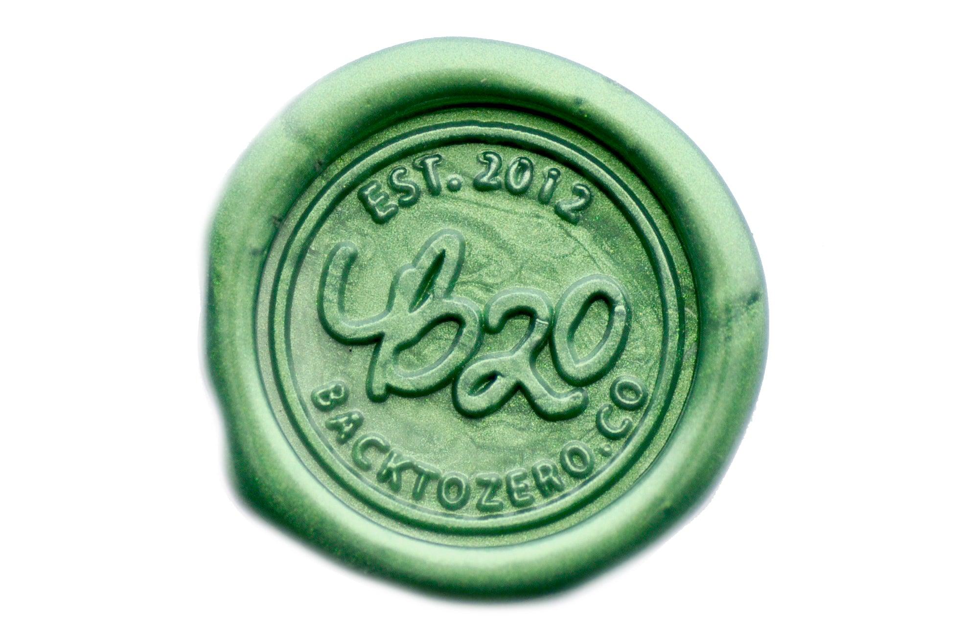 601) Emerald Sparkle Transparent Ceramic Style Sealing Wax Sticks
