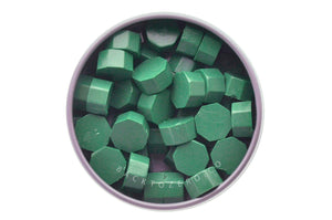 Summer Green Octagon Sealing Wax Beads
