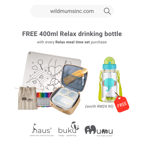 buy relax meal time set, get bottle for FREE