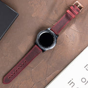 Samsung Watch  Deri Kordon Bordo - Crazy