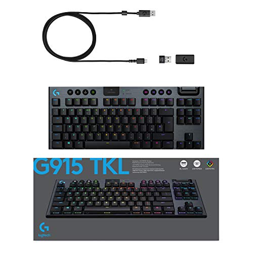 Logitech G915 TKL Tenkeyless Lightspeed Wireless RGB Mechanical