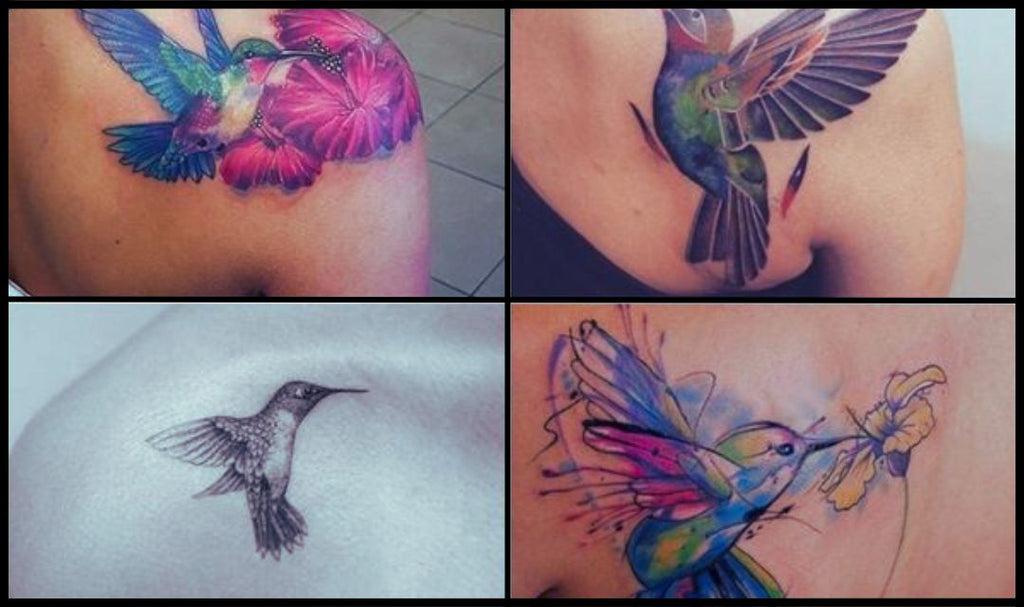 Delicate Hummingbird Tattoo