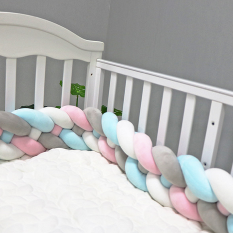 grey and blue cot bedding