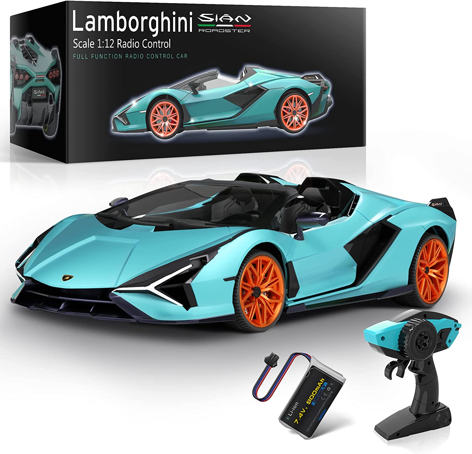 MIEBELY Lamborghini Remote Control Car, 1:12 Scale Lambo Toy Car 