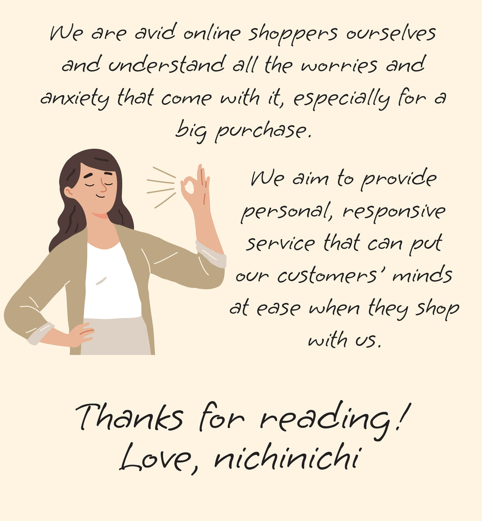 Service Promise | nichinichi.sg