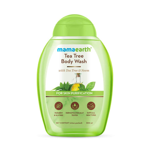 Best Tea Tree Body Wash Of Mama Earth - kdh cosmetic