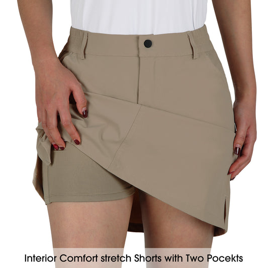 Women's Skorts Skirts 20 Knee Length,Long Tennis Golf Sports Casual S –  Anivivo
