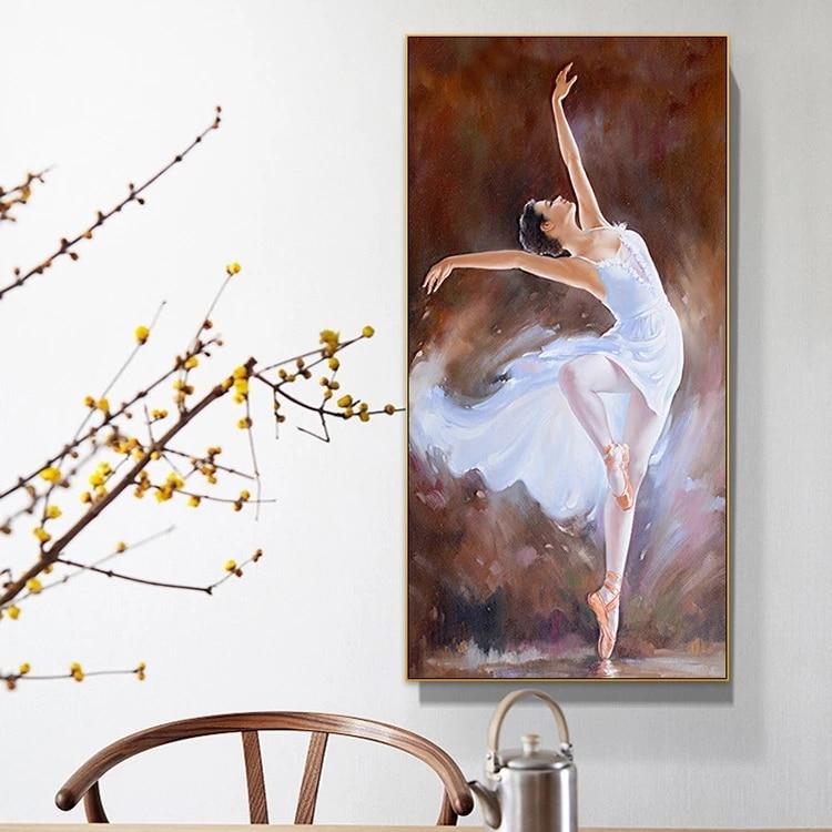 abstract ballet dancer painting