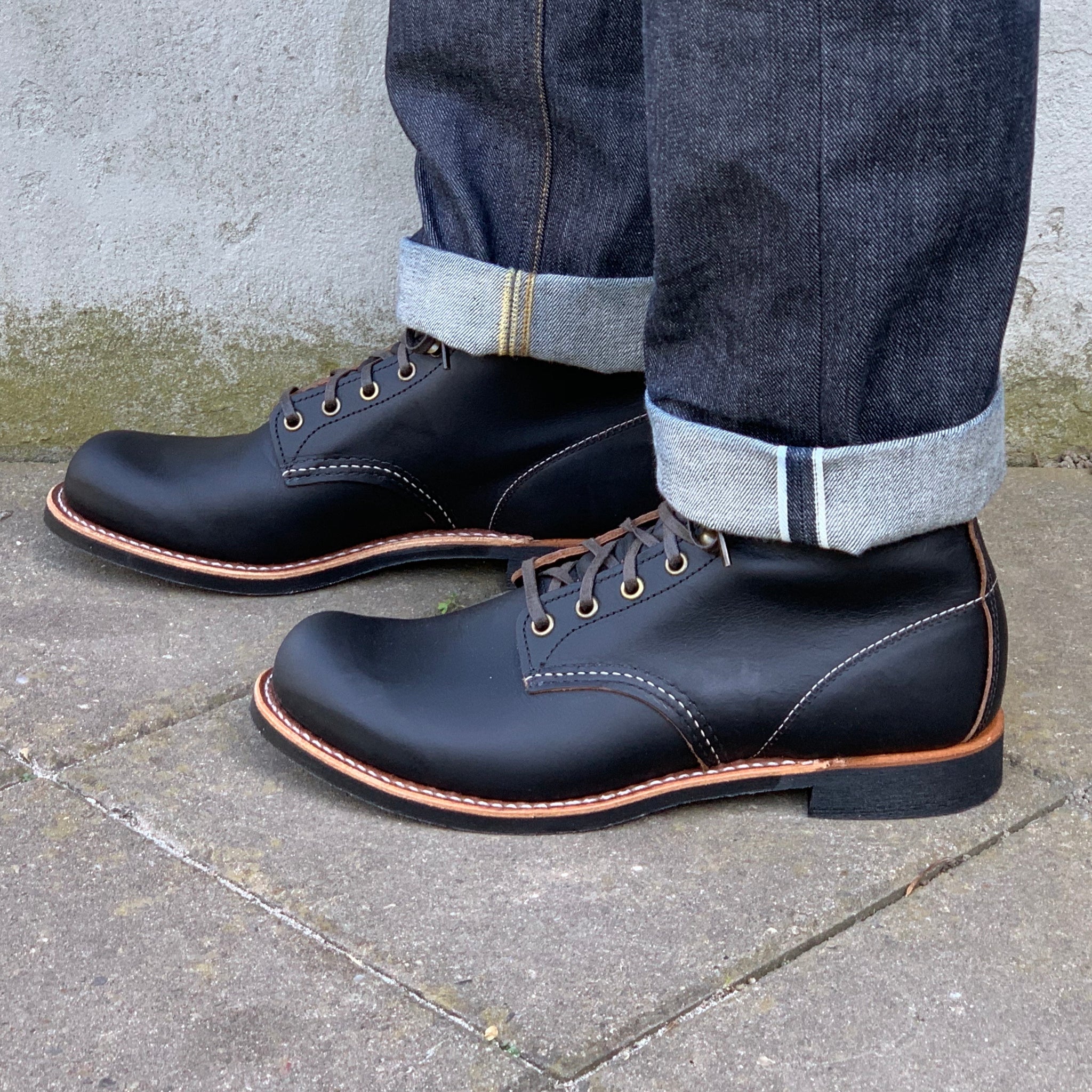 red wing black prairie leather
