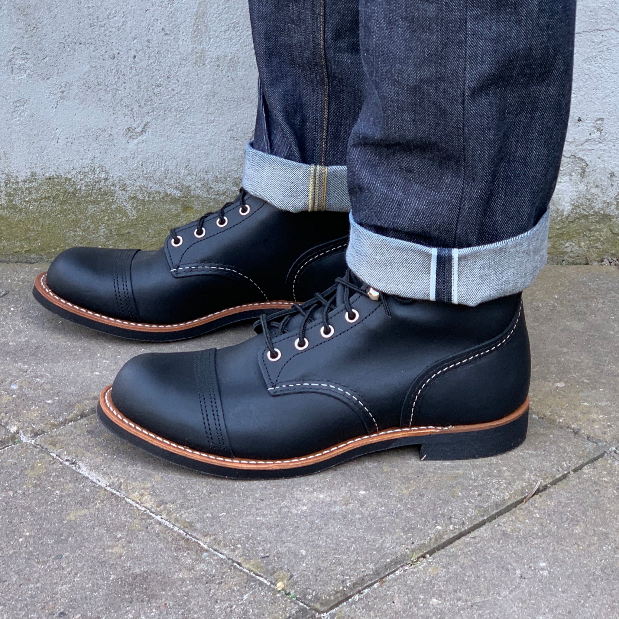 red wing iron ranger with jeans