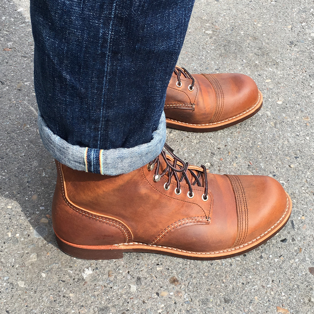 red wing iron ranger with jeans