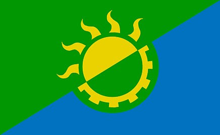 bandera solarpunk
