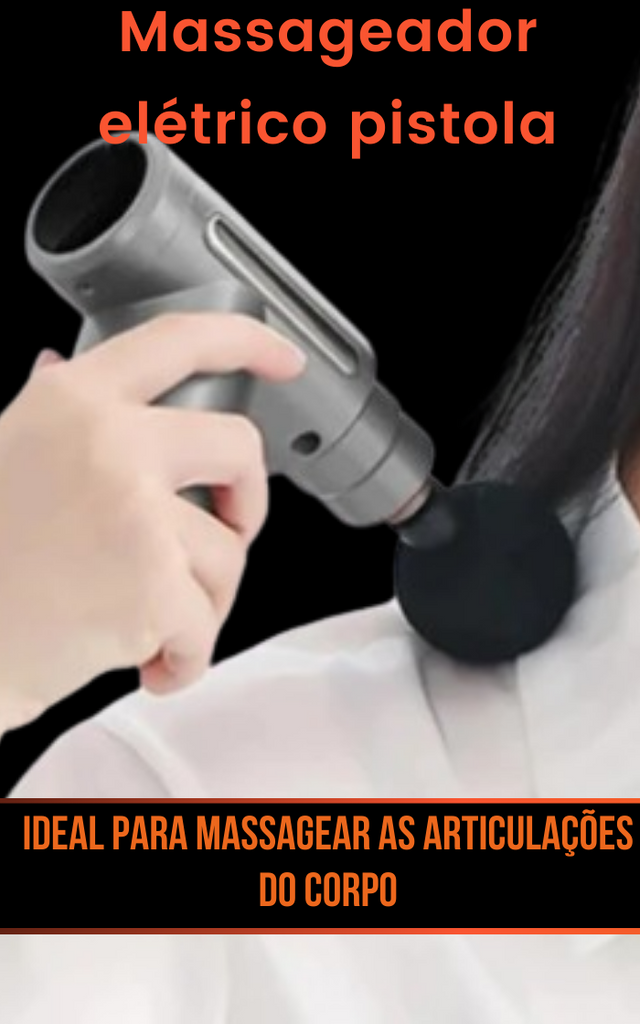 Pistola massageadora elétrica