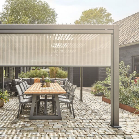 Aluminium Pergola with Dining Table