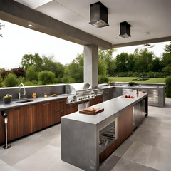 Contemporary Design Outdoor Kitchen