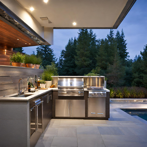 Kitchen Outdoor Design Contemporary