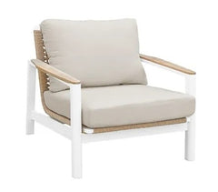 Lunar Lounge Armchair White / Ivory