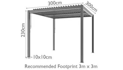 Maze Pergola 3x3 Floorplan