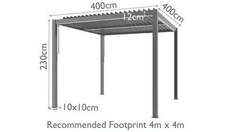 Maze Pergola 4x4 Floorplan